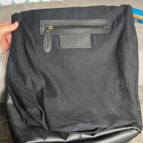 Leather Backpack, Black by MAHI Leather - Picture 4 of 9